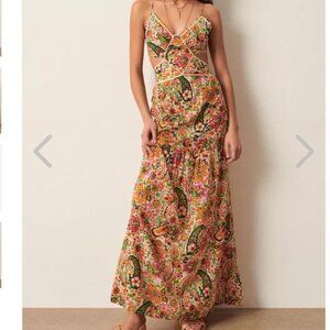 Gorgeous Ba&sh Baloma Cutout Maxi Dress, Size XS, Color: "Vert"